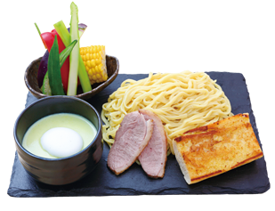 夏のずんだ ラテつけ麺